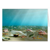 Ship-in-a-ボトル難破船カード (正面横)