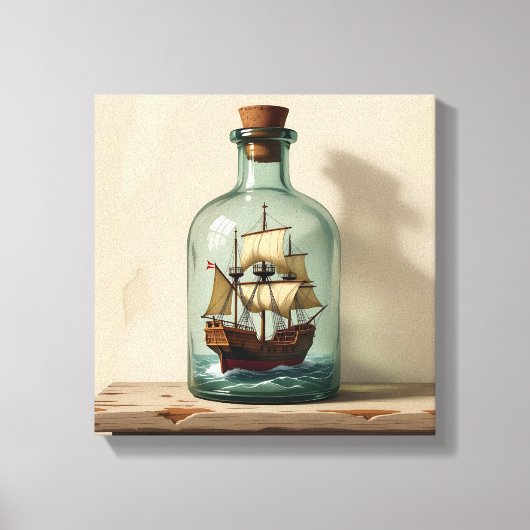 Ship in a Bottle  キャンバスプリント (正面)