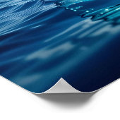 Ship in a Bottle Floating on the Ocean ポスター (角)