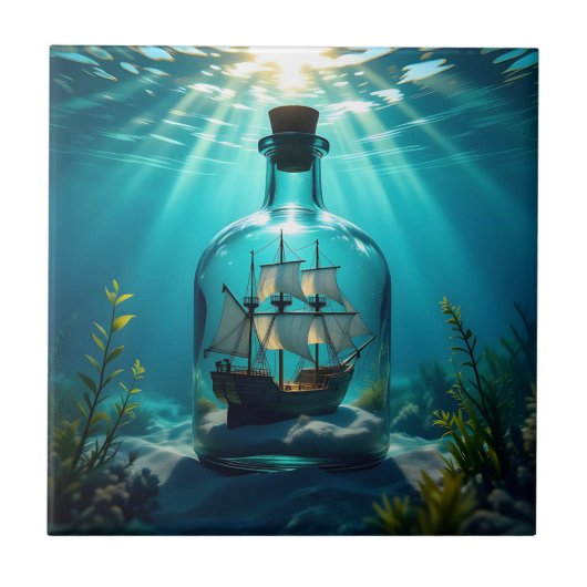 Ship in a Bottle in the Ocean タイル (正面)