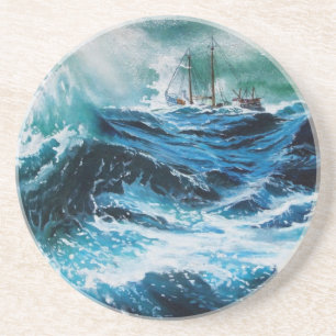 Ship In the Sea in Storm コースター