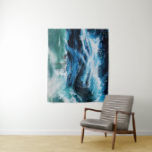 Ship In the Sea in Storm, 航海の Navy Blue タペストリー (インサイチュ)