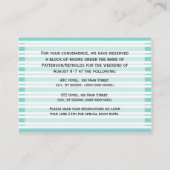 Ship Lt航海の Blue White宿泊ストライプ施設 エンクロージャーカード (裏面)