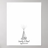 Ship Sketched結婚's Fingerprint Guestbook ポスター (正面)