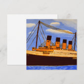 Ship Titanic invitation card  招待状 (正面/裏面)