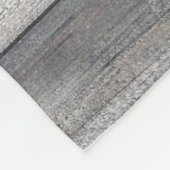 Shiplapの素朴な木製の板のモノグラムのな一流の引用文 フリースブランケット (角)