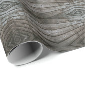 Shiplap Wood Planks Perspective Southwest Pattern ラッピングペーパー (ロールコーナー)