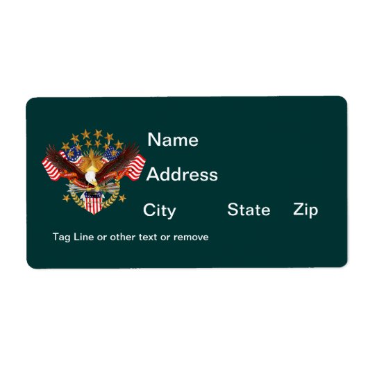 Shipping 2ラベル精神はアメリカで忘れない ラベル (正面)