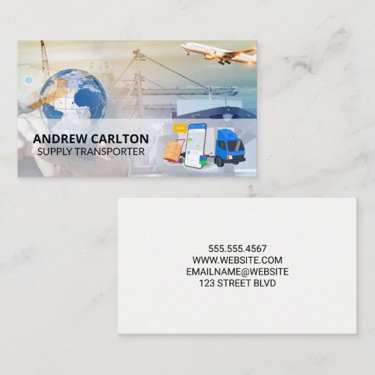 Shipping Air Boat Trucking Freight 名刺 (正面/裏面)