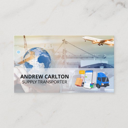 Shipping Air Boat Trucking Freight  名刺 (正面)