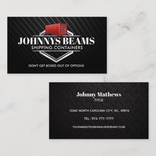 Shipping Containers名刺 名刺 (正面/裏面)