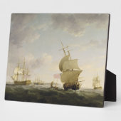 Shipping in the English Channel, c.1755 (caの油) フォトプラーク (側面)