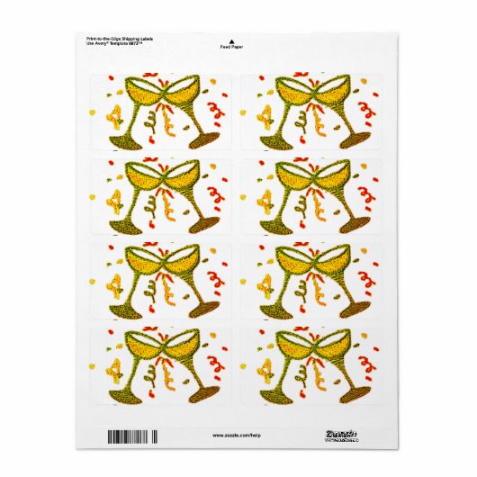 SHIPPING LABELS STYLE AND DESIGN ラベル (フルシート)