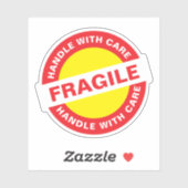 Shipping Packaging (Handle with Care) Fragile シール (シート)