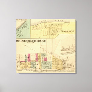 Shippingportが付いているBridgewaterの自治区 キャンバスプリント