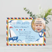 Ships Ahoy 航海の birthday招待状 招待状 (スタンド正面)