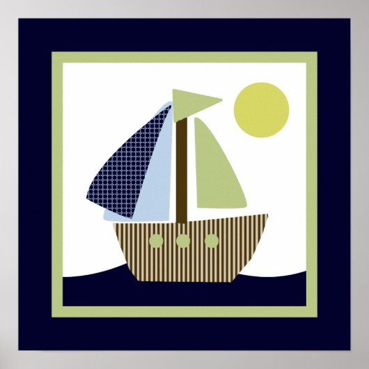 Ships Ahoy Mate/航海のWhale 2ウォールアートポスター ポスター (正面)