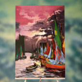 Ships in the Port of La Rochelle Art アクリルサイン (ニュートラル)