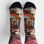 Ships in the Port of La Rochelle Art ソックス (上部)