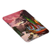 Ships in the Port of La Rochelle Art マグネット (右側)