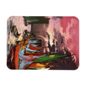 Ships in the Port of La Rochelle Art マグネット (横)