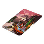 Ships in the Port of La Rochelle Art マグネット (左側)