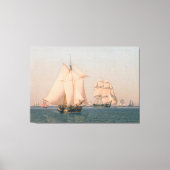 Ships under sail in a mild breeze キャンバスプリント (正面)