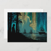 Ships under the Northern Lights ポストカード (正面/裏面)