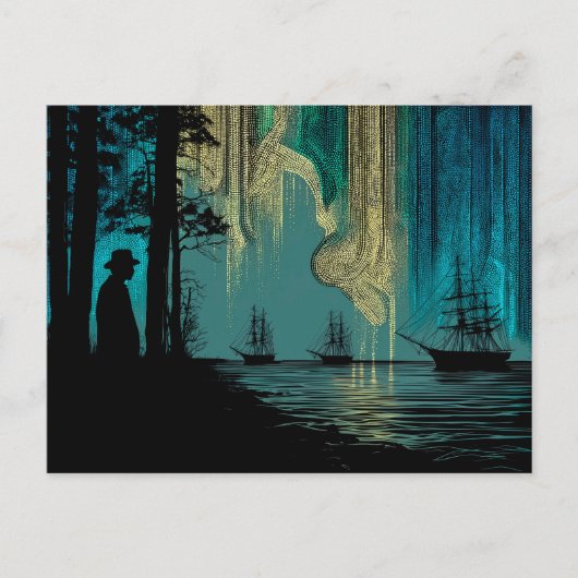 Ships under the Northern Lights ポストカード (正面)