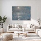 Ships with lanterns at sea, Peder Severin Krøyer ポスター