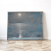 Ships with lanterns at sea, Peder Severin Krøyer ポスター