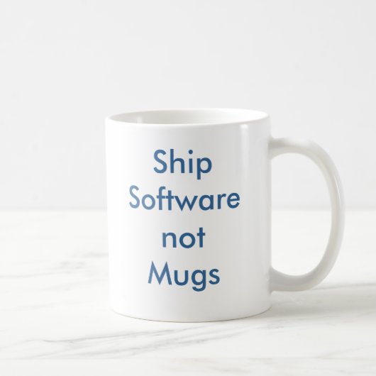 ShipSoftwarenotMugs コーヒーマグカップ (右)