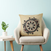 Shipwheelの入れ墨のフラッシュの装飾用クッション クッション (椅子)