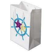 Shipwheel & Starfish ミディアムペーパーバッグ (裏面アングル)