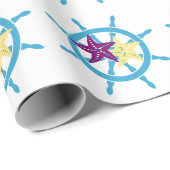 Shipwheel & Starfish ラッピングペーパー (ロールコーナー)