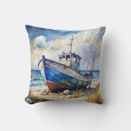 Shipwreck Boat Beach Themed クッション