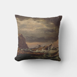 Shipwreck on the Norwegian Coast by Johan Dahl  クッション