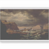 Shipwreck on the Norwegian Coast by Johan Dahl  シール (正面)