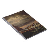 Shipwreck on the Norwegian Coast by Johan Dahl  ノートブック (右側)