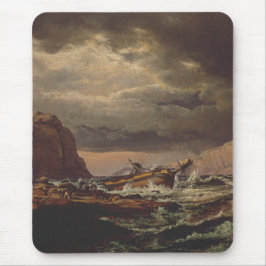 Shipwreck on the Norwegian Coast by Johan Dahl  マウスパッド