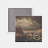 Shipwreck on the Norwegian Coast by Johan Dahl  マグネット (正面/裏面)