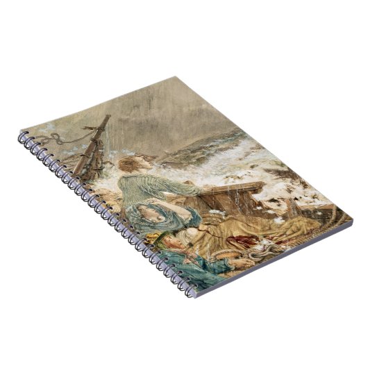 shipwreckeを救っている最愛の人および彼女の父に与えて下さい ノートブック (右側)