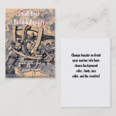 "Shipwright及び小さなボート修理名刺" 名刺 (正面/裏面)