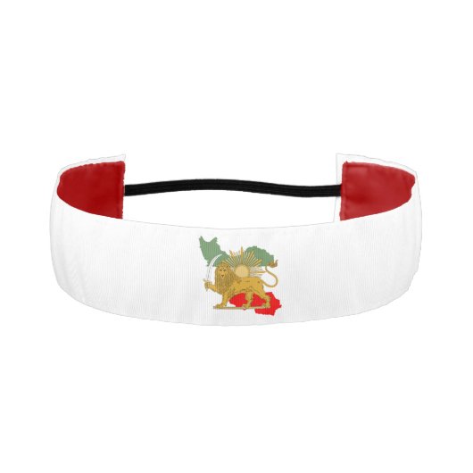 Shir o Khorshid – ライオンと太陽 – イラン国旗 アスレチックヘッドバンド (正面)