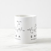 Shiraペプチド名mug コーヒーマグカップ (中央)