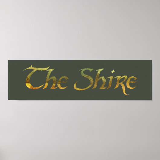 SHIRE™名テクスチャ ポスター (正面)