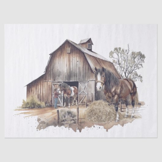 Shire Horses 薄葉紙 (正面)