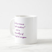 Shirleyのマグの意味 コーヒーマグカップ (正面左)