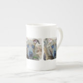 Shirleyテイラー著ピット・ブルのBrindle子犬 ボーンチャイナマグカップ (正面右)