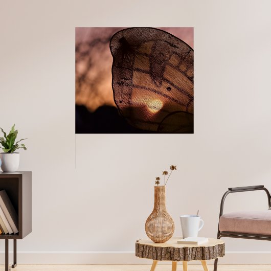 Shirleyテイラー著日没の蝶 ポスター (リビング3)